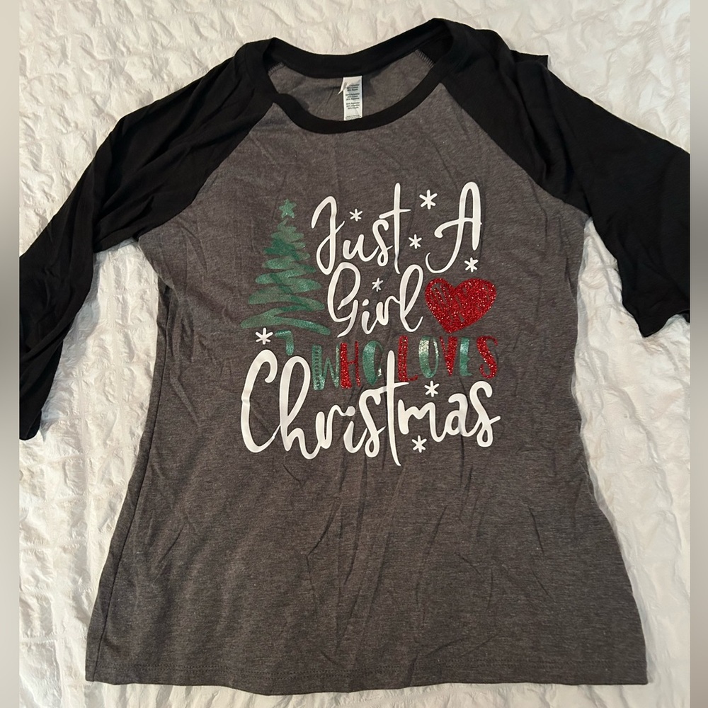Christmas Long Sleeve Tee Women’s S